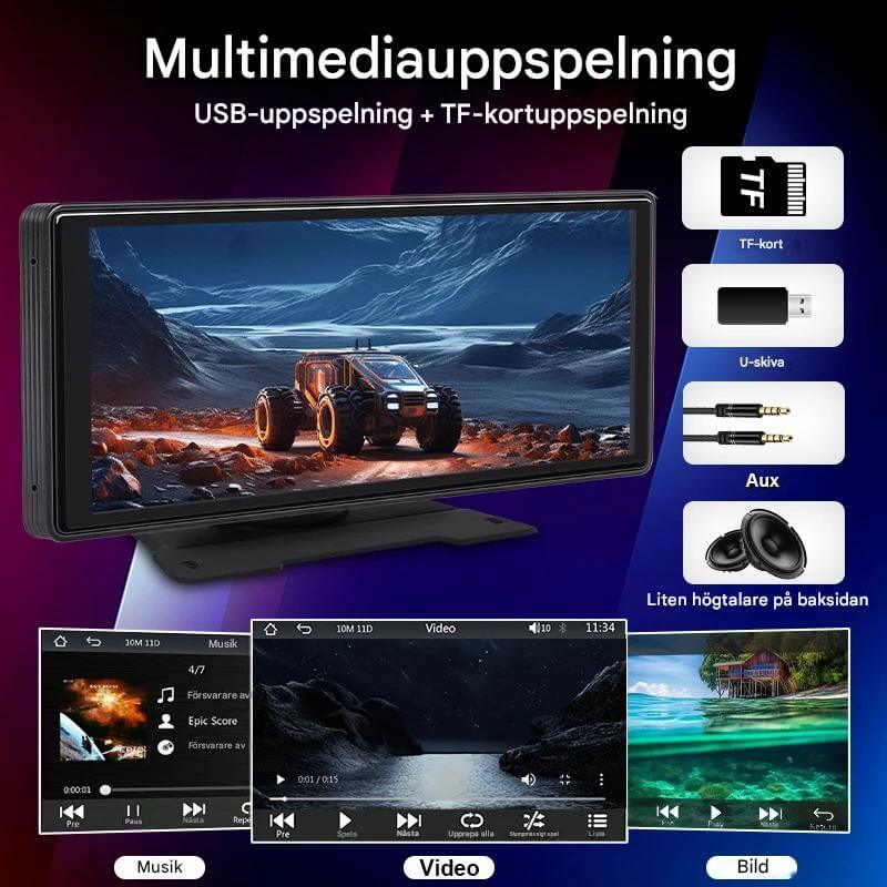 NavScreen – Trådlös bildskärm för bilar med CarPlay och Android Auto Navigering
